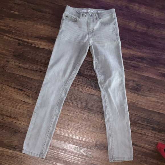 The Children's Place Other - Children’s Place‎ super skinny stretch light wash gray jeans/denim, size 10